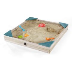 COLOURS By Plum Square Wooden Sandpit  Teal 