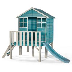 Boat House Wooden Playhouse - Teal