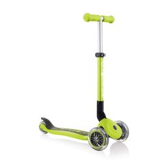 Globber 3 Wheeled Junior Foldable Scooter - Lime Green