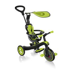 Globber Explorer Trike 4 in 1 with Parent Handle - Lime Green 
