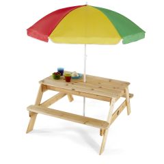 Children's Picnic Table with Parasol