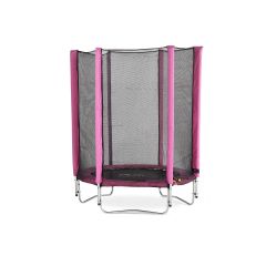 Pink Junior Trampoline and Enclosure - 4.5ft