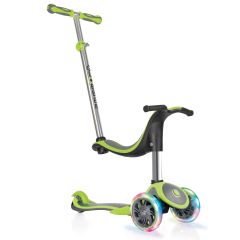 Globber Evo 4-in-1 Plus with Lights - Green
